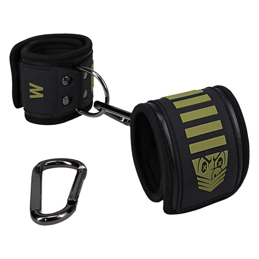 Fort Troff - Tactical Wrist Cuffs - Black/Green Restraints