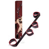 Adam & Eve Scarlet Couture Spreader Bar - Black/Red Restraint