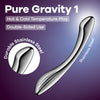 Satisfyer Pure Gravity 1 - Chrome Steel 22 cm Dildo