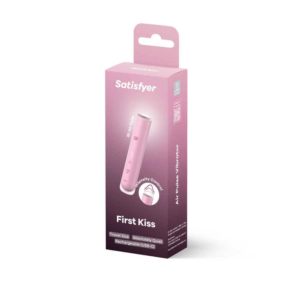 Satisfyer First Kiss - Pink USB Rechargeable Air Pulse Stimulator