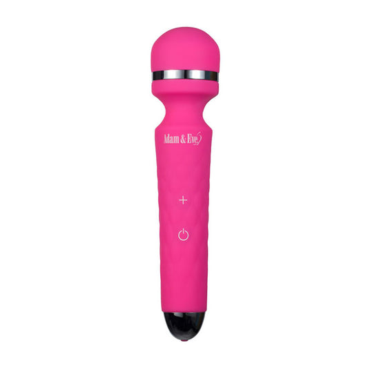 Adam & Eve Peak Wand Massager - Pink 19.1 cm USB Rechargeable Massager Wand