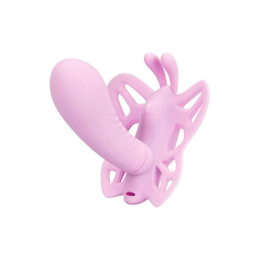 Adam & Eve VENUS G-SPOT BUTTERFLY - Pink USB Rechargeable Wearable Butterfly Vibrator with Remote