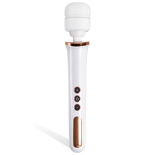Adam & Eve Rechargeable Magic Massager - Rose Gold/White 33 cm USB Rechargeable Massager Wand