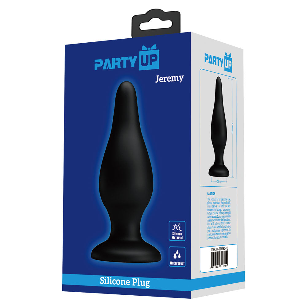 Party Up JEREMY Butt Plug - Black 15.4 cm Butt Plug