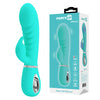 Party Up EDWARD Rabbit Vibe - Teal - Teal 20 cm USB Rechargeable Rabbit Vibrator
