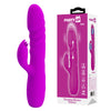 Party Up BOB Thrusting Vibe - Purple - Purple 25 cm USB Rechargeable Thrusting Rabbit Vibrator