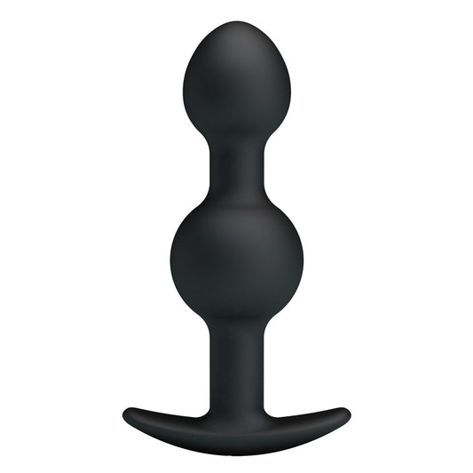 Party Up JAMES Anal Bead Plug - Black 10.4 cm Beaded Butt Plug