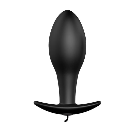 Party Up JASON Vibrating Anal Plug - Black 8.5 cm Vibrating Butt Plug with Remote