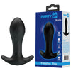 Party Up KEITH Vibrating Plug - Black 10.5 cm USB Rechargeable Vibrating Butt Plug