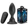 MR PLAY Vibrating Anal Plug - Black 10.8 cm USB Rechargeable Vibrating Butt Plug with Remote