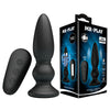 MR PLAY Powerful Vibrating Anal Plug - Black 12.5 cm USB Rechargeable Vibrating Anal Plug with Remote