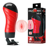 CRAZY BULL DELIA Vibrating Stroker - Flesh Vibrating Vagina Stroker with Suction Base