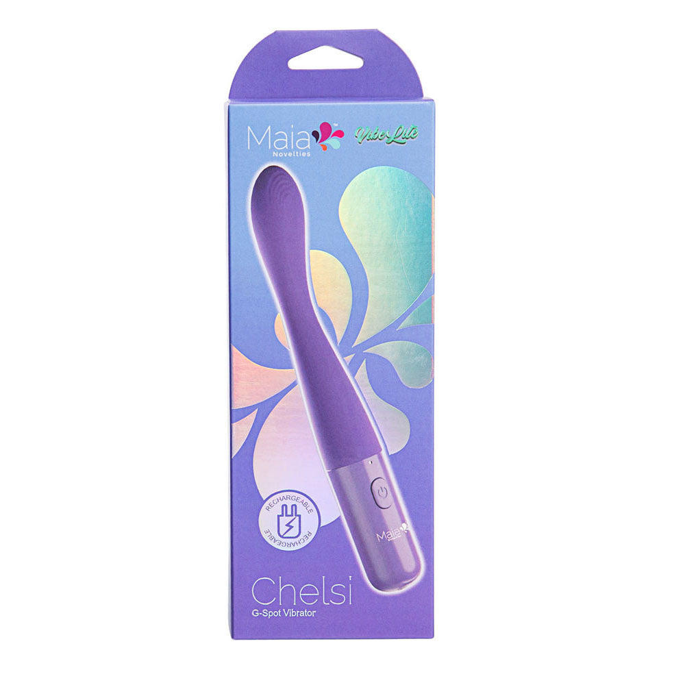 Maia CHELSI - Purple 17.8 cm USB Rechargeable Vibrator