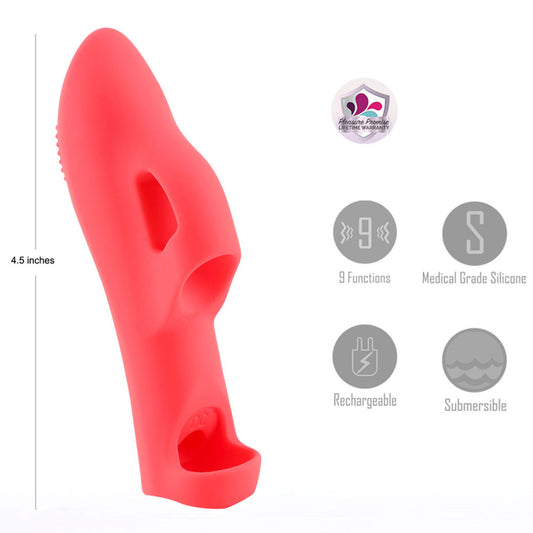 Maia LANA - Red - Red USB Rechargeable Finger Stimulator