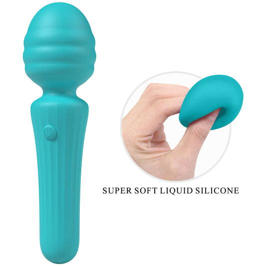 Party Up DUUNA - Teal - Teal 16.9 cm USB Rechargeable Massage Wand