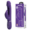 Party Up DAVID Swinging Vibe - Purple - Purple 23.2 cm USB Rechargeable Rabbit Vibrator with Flicking Arm