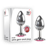 Adam & Eve Pink Gem Anal Plug - Small - Silver Small 7.1 cm Metal Butt Plug with Pink Gem