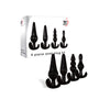 Adam & Eve 4 Piece Anal Plug Kit - Black Butt Plugs - Set of 4 Sizes