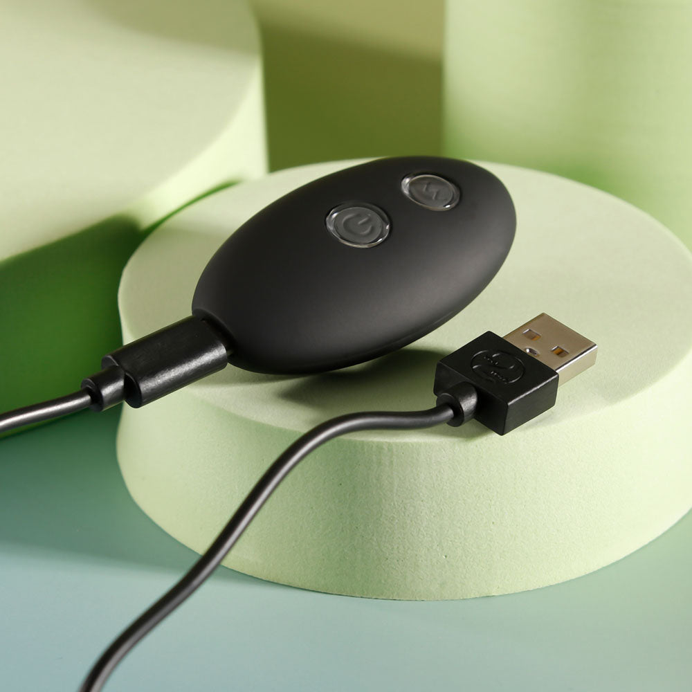 Evolved BEAD ME UP - Black 16.8 cm USB Rechargeable Vibrating Anal Beads with Wireless Remote