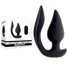 Evolved THE GENIE - Black 11.2 cm USB Rechargeable Vibrating Plug with Wireless Remote