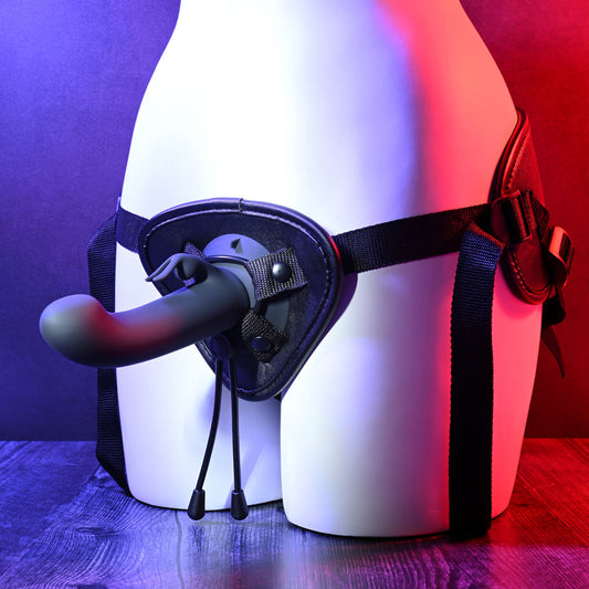 Evolved HEAVENLY HARNESS - Black USB Rechargeable Strap-On Kit