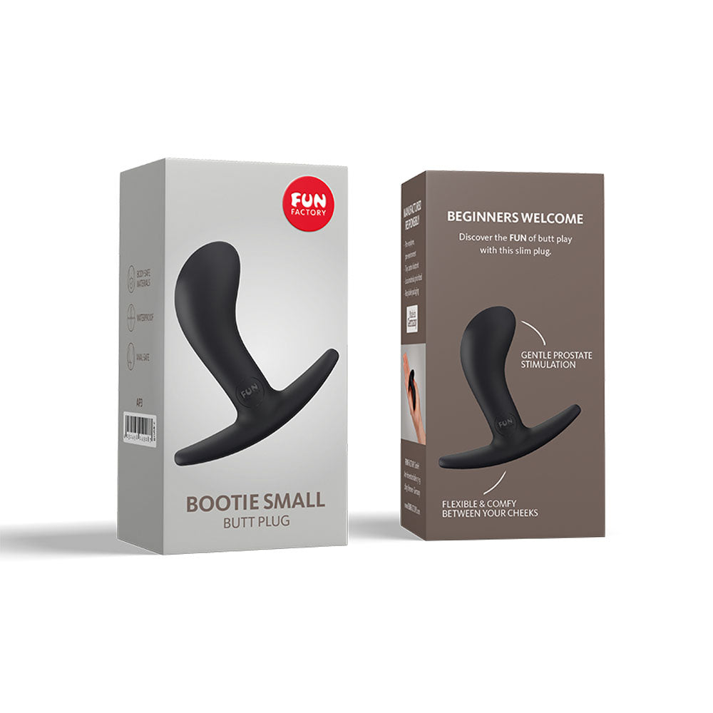 Fun Factory BOOTIE S black - Black 7.6 cm Small Butt Plug