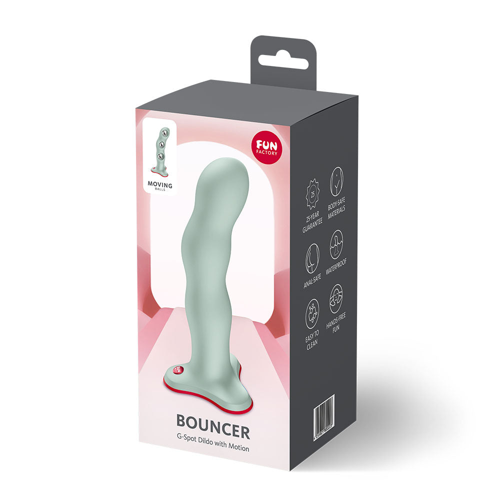 Fun Factory BOUNCER Light Green - Light Green 18 cm Dildo