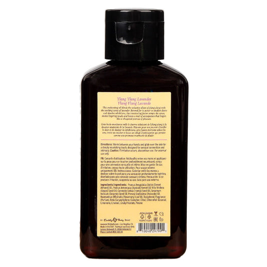 EB Hemp Seed Massage Oil YLANG YLANG LAVENDER - 60 ml - Ylang Ylang & Lavender Scented Massage Oil - 60 ml Bottle