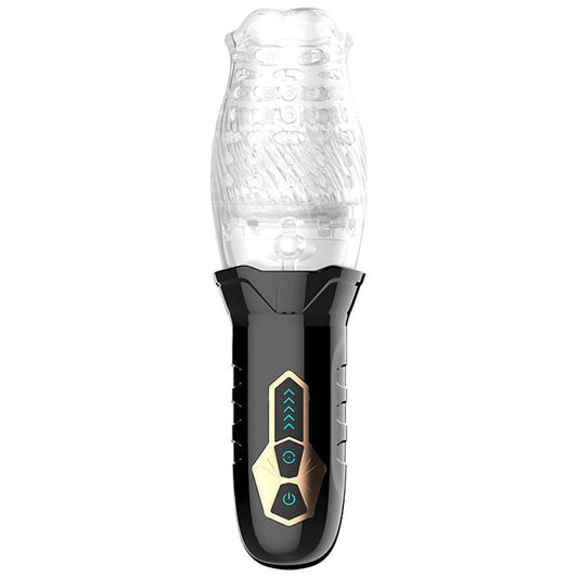 Adam & Eve Adam's Gawk Gawk - Clear USB Rechargeable Rotating Masturbator