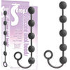 S-Drops Silicone Anal Beads - Black Anal Beads