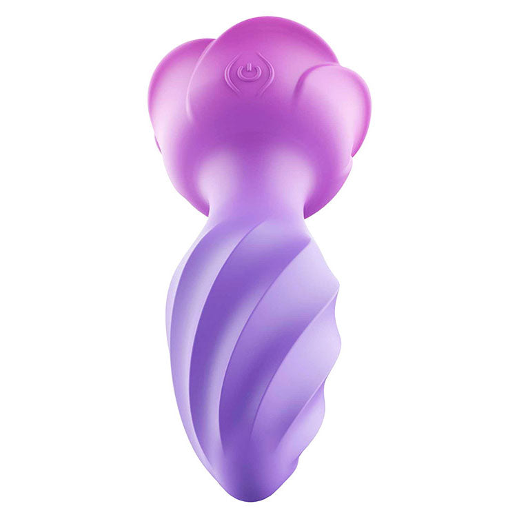 Adam & Eve ROTATING ROSE PLUG - Pink 12 cm USB Rechargeable Rotating & Vibrating Butt Plug with Gem Base