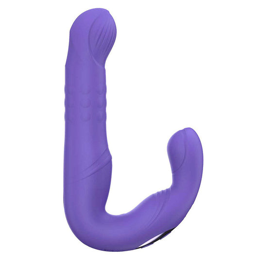 Adam & Eve P-SPOT MILKER - Purple USB Rechargeable Curling & Pulsating Prostate Massager