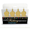 Happy Fucking Birthday FU Candle Set - Novelty Party Candles - Set of 4