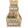 Suck A Bag Of Dicks Counter Display - Fruit Flavoured Lollies - Counter Display of 100 Party Packs