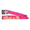 Bride-To-Be Sash - Glow In The Dark - Glow in the Dark Hot Pink Hen's Party Sash