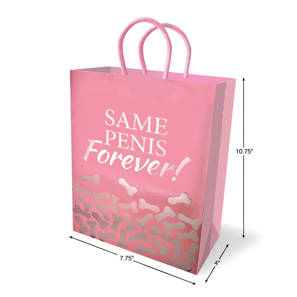 Same Penis Forever Gift Bag - Novelty Gift Bag