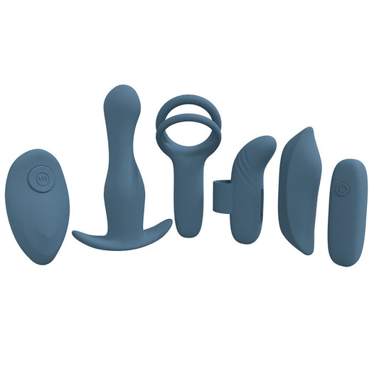 LOVELINE Supreme Weekend Kit - Blue - Blue USB Rechargeable 5 Piece Kit