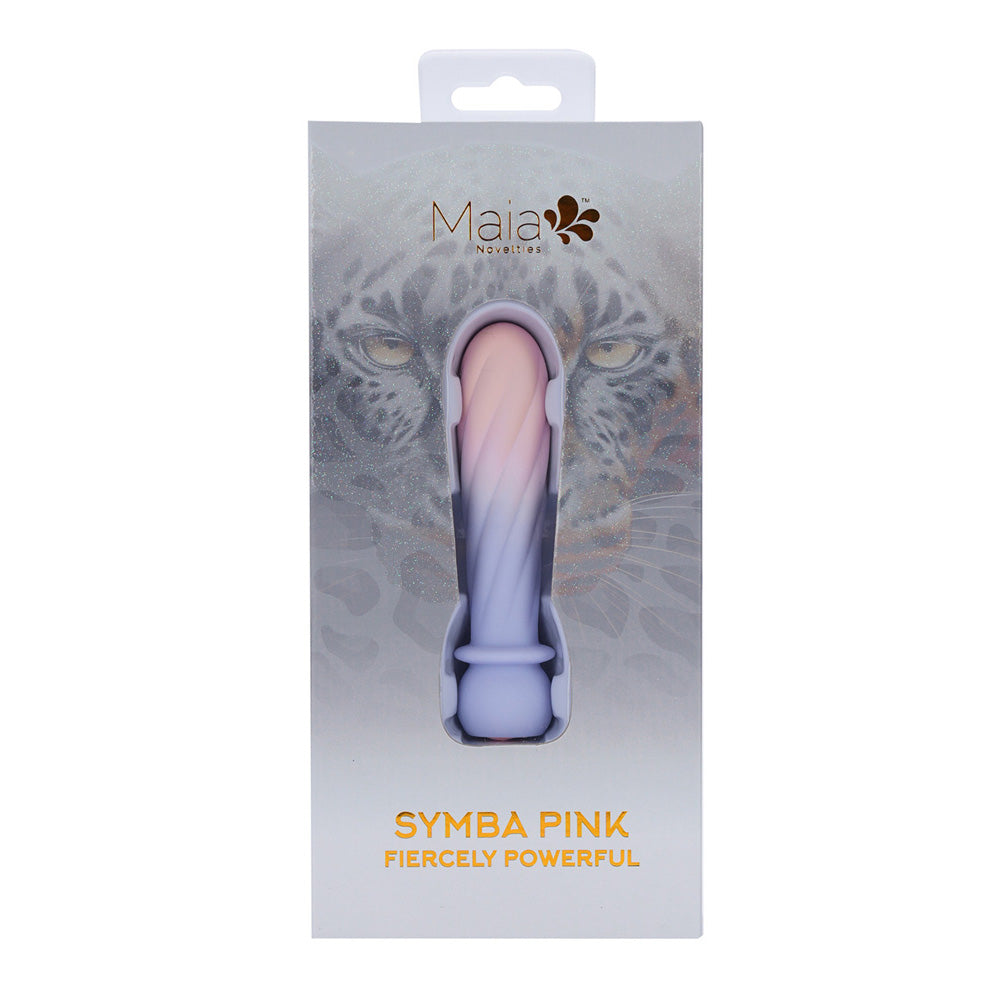 Maia SYMBA - Pink - Pink 10.8 cm USB Rechargeable Powerful Bullet