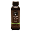 Hemp Seed Massage Lotion - Naked In The Woods (White Tea & Ginger) Scented - 59 ml Bottle