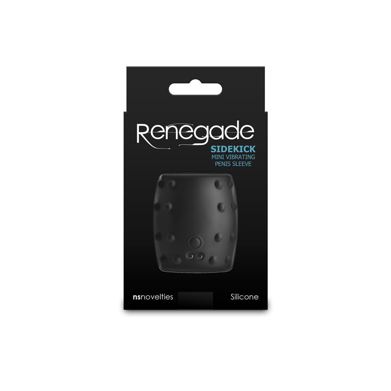 Renegade Sidekick - Black - Black USB Rechargeable Vibrating Penis Cage