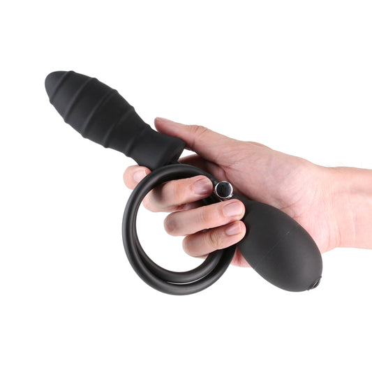 Renegade InflataPlay - Black - Black 10.5 cm Inflatable Butt Plug