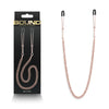 Bound Nipple Clamps - DC3 - Rose Gold - Rose Gold Nipple Clamps with Chain