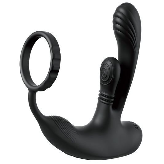 Anal Fantasy Elite Ass-Gasm intiMotion - Black USB Rechargeable Quad Motor Prostate Massager with Remote
