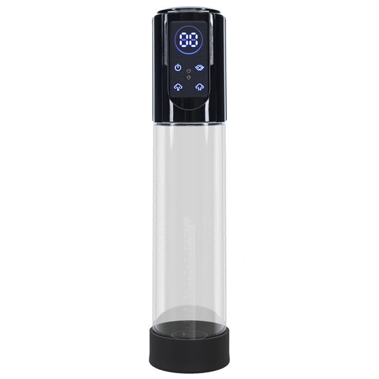 PUMPED MegaLift Automatic Penis Pump - Black - Black/Clear USB Rechargeable Auto Penis Pump
