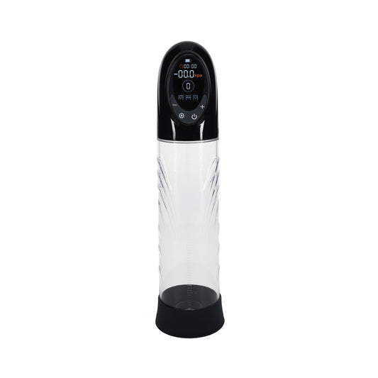 PUMPED CyberPulse Automatic Penis Pump - Black - Black/Clear USB Rechargeable Auto Penis Pump