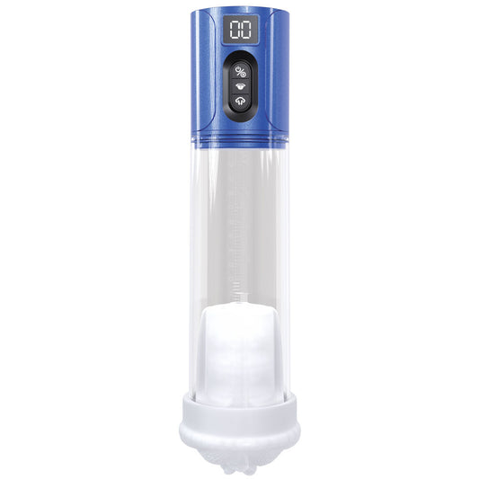 PUMPED HyperLift - Blue - Metallic Blue/Clear USB Rechargeable Auto Pump