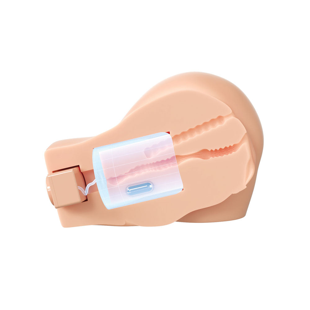 PDX Elite Back That Ass Up - Flesh - Flesh USB Rechargeable Auto Mega Masturbator