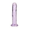 REALROCK 15.5 cm Straight Dildo - Purple - Purple 15.5 cm (6'') Dong