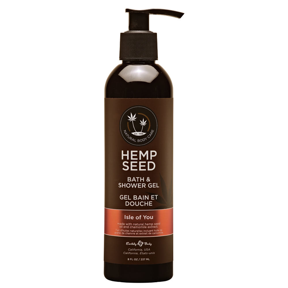 Hemp Seed Bath & Shower Gel - Isle Of You - Isle Of You (Coconut Water, Citrus & Vanilla) Scented - 237 ml Bottle