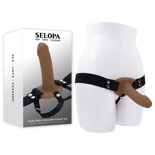 Selopa OUR FIRST HOLLOW STRAP ON DARK - Brown 16.3 cm Hollow Strap-On
